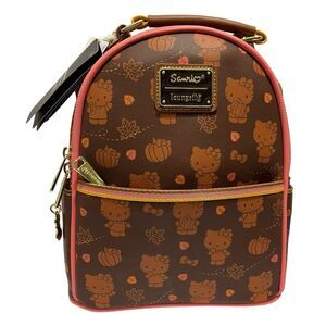 Hello Kitty Pumpkin Spice Mini Convertible Backpack
